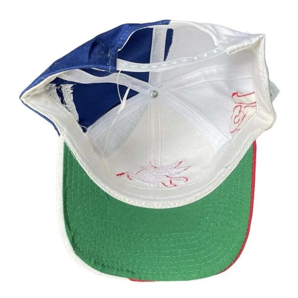 NWT Mobil Racing Jeremy Mayfield #12 Colorblock Snapback Hat Cap Vintage 90s
